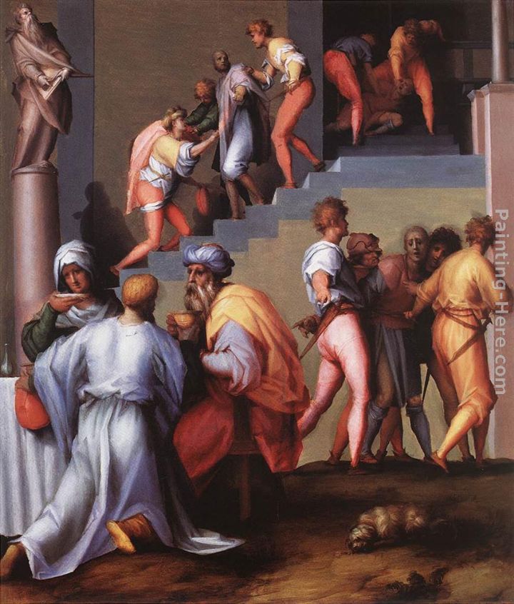 Punishment of the Baker painting - Jacopo Pontormo Punishment of the Baker art painting